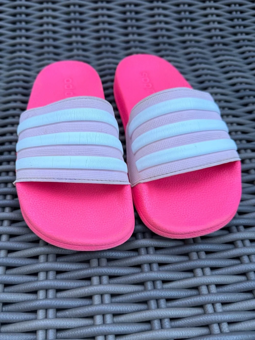 adidas Hot Pink Slides - Size 1